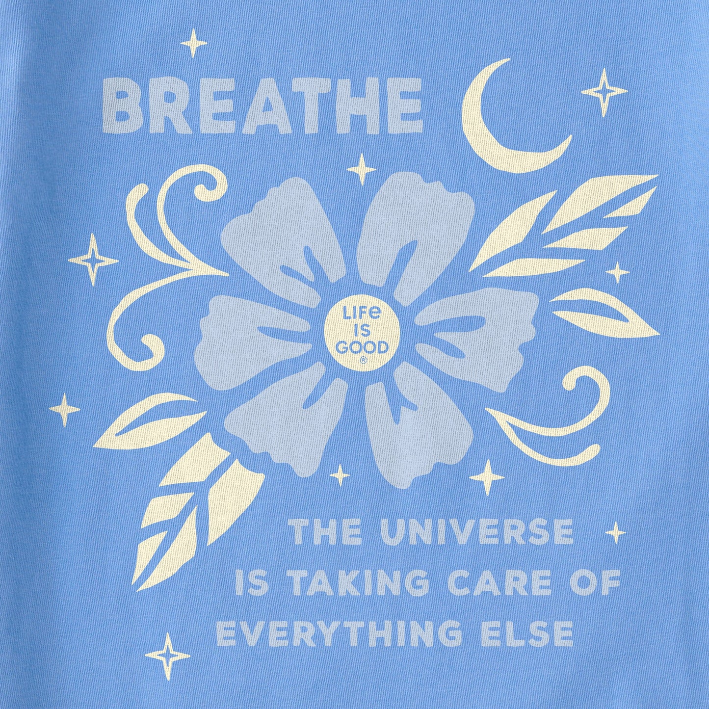 Women's Breathe Universe Flower Short Sleeve Crusher Boxy Tee