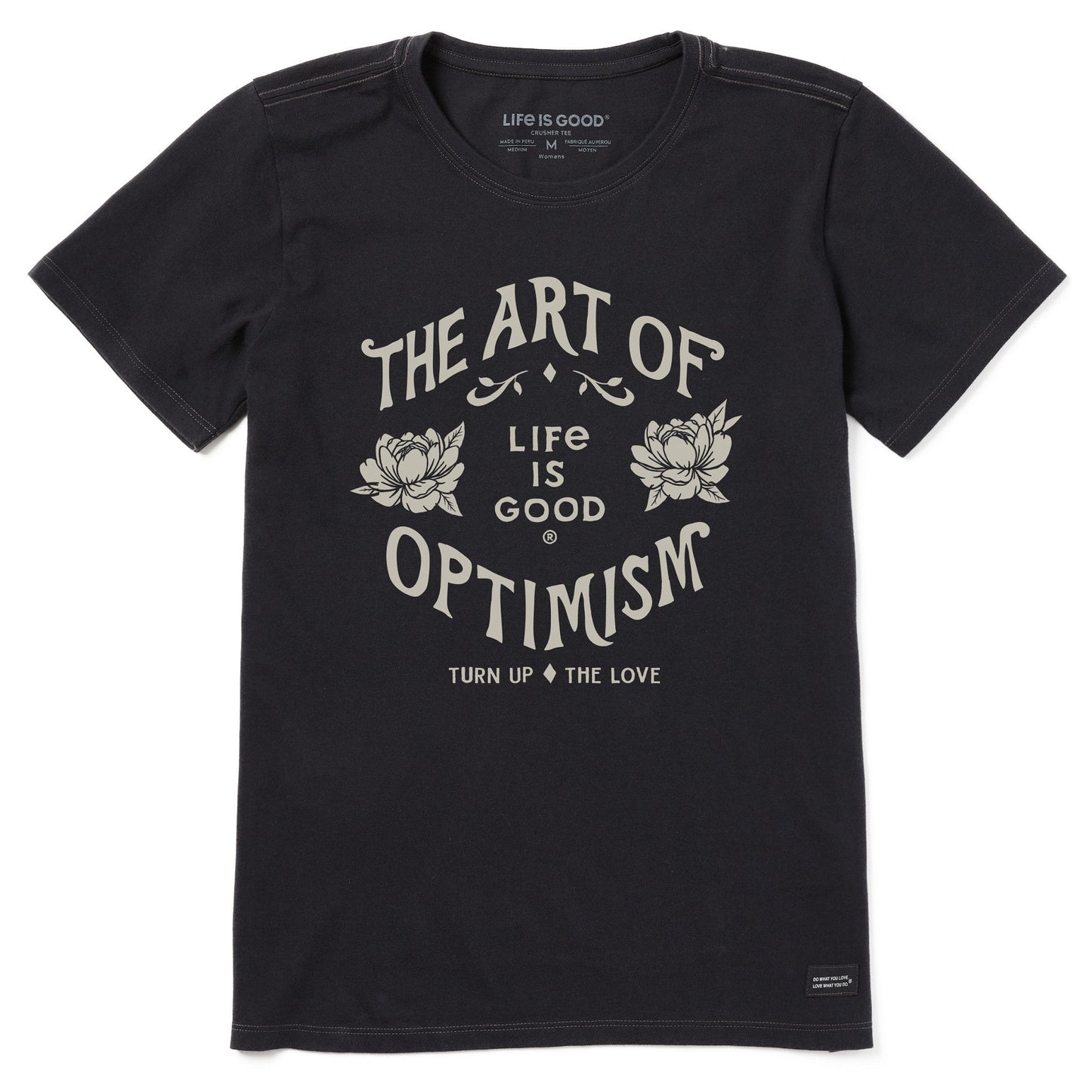 Women's Art of Optimism Peonies Short Sleeve Tee