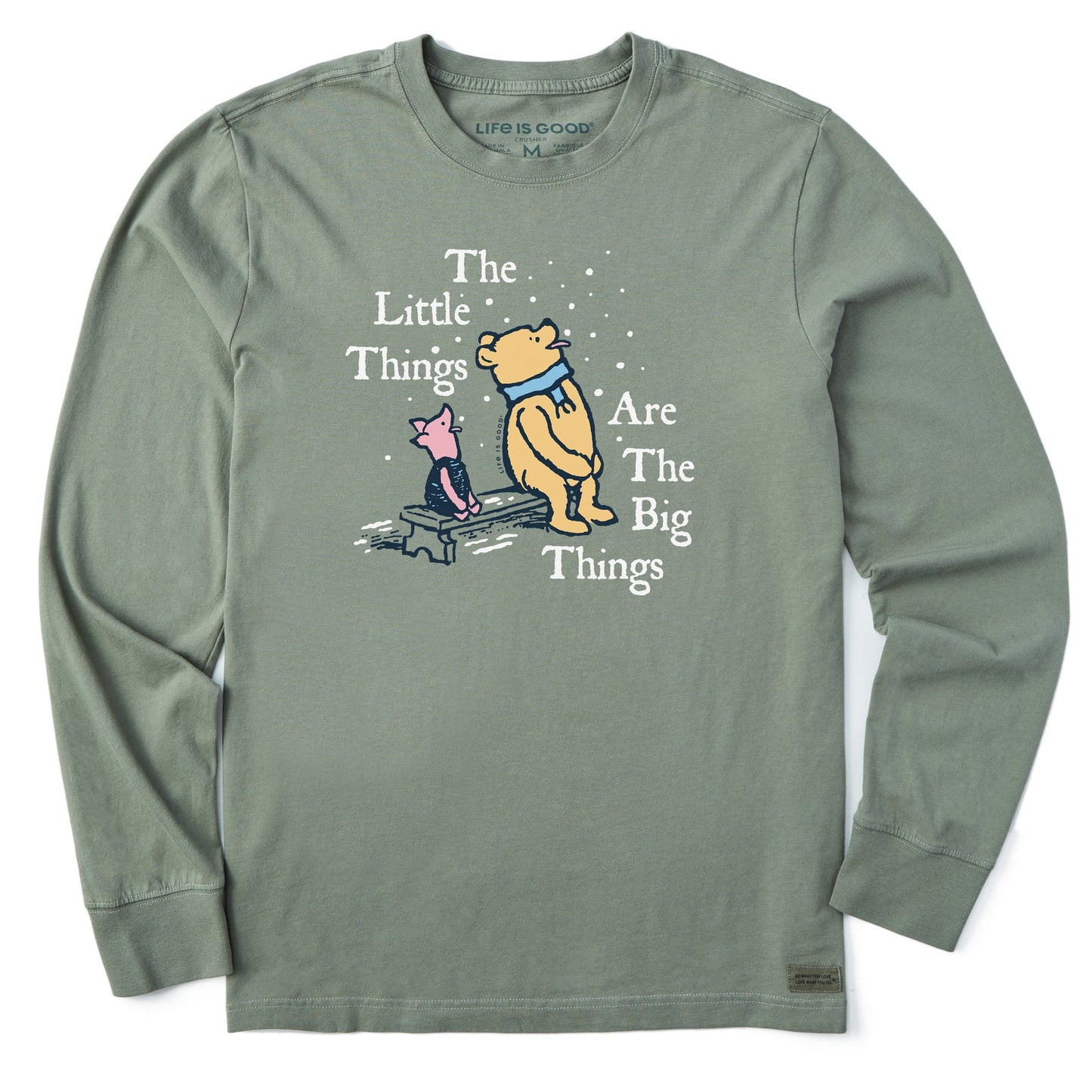 Men's Winnie Little Things are the Big Things Long Sleeve Crusher Tee