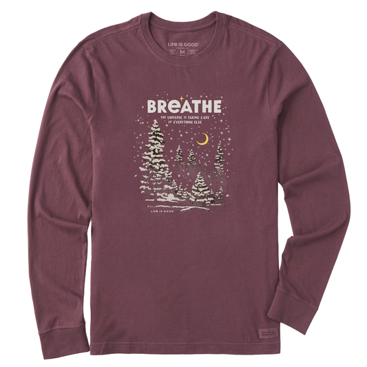 Men's Breathe Universe Winter Long Sleeve Crusher Tee