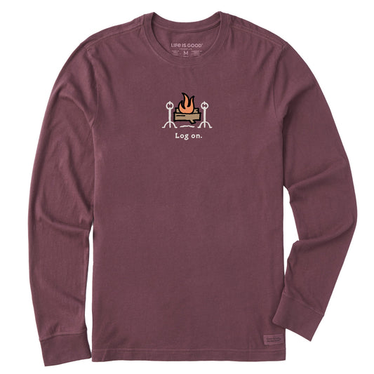 Men's Log On Long Sleeve Crusher Tee