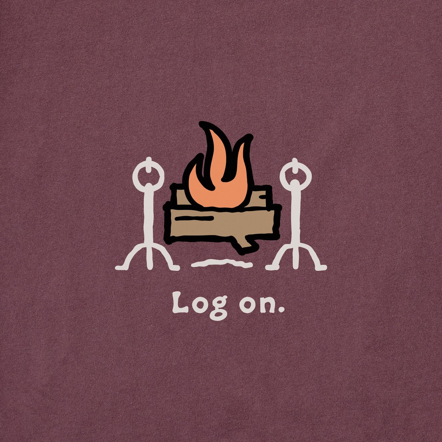 Men's Log On Long Sleeve Crusher Tee