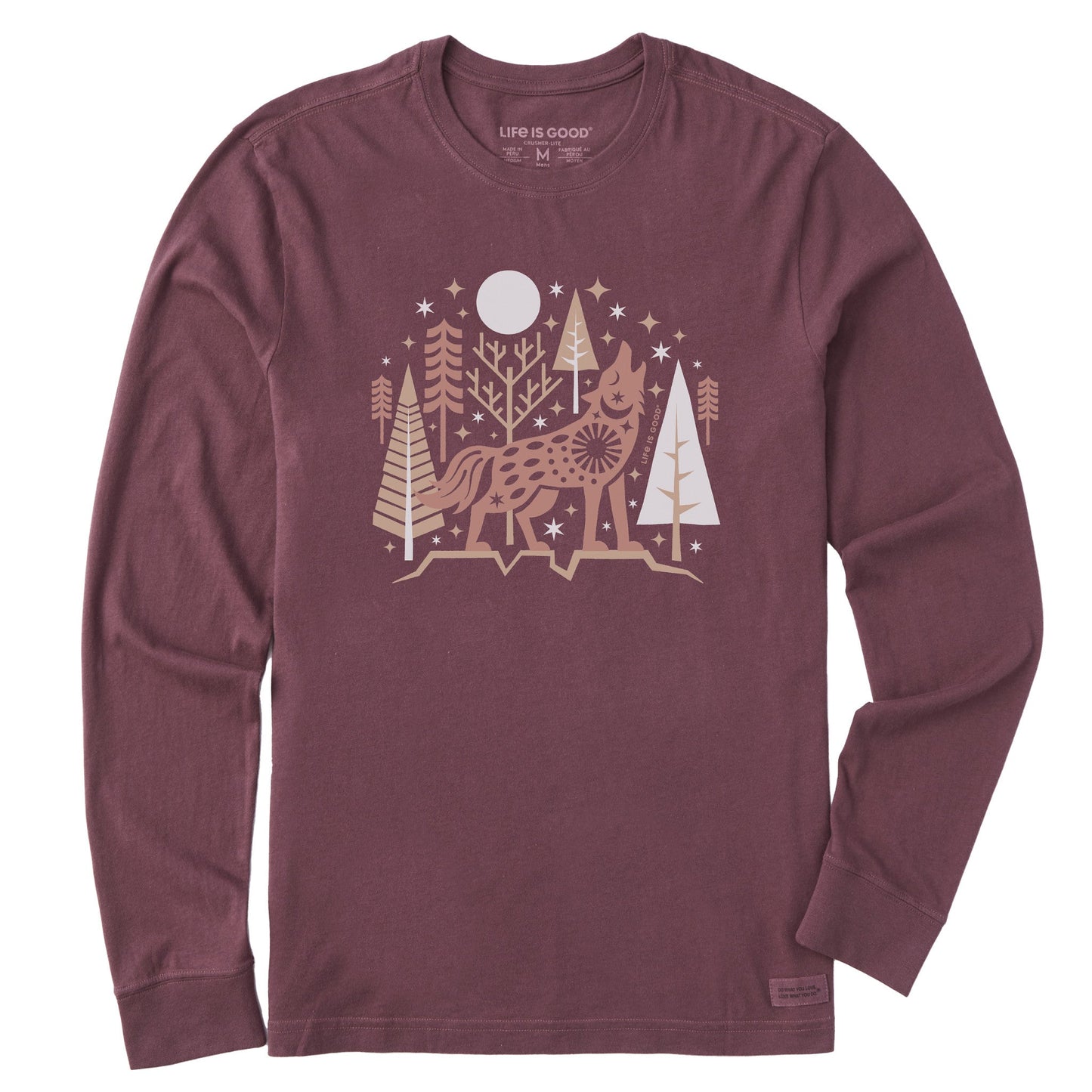 Men's Winter Wolf Long Sleeve Crusher Tee