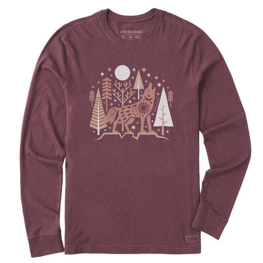 Men's Winter Wolf Long Sleeve Crusher Tee