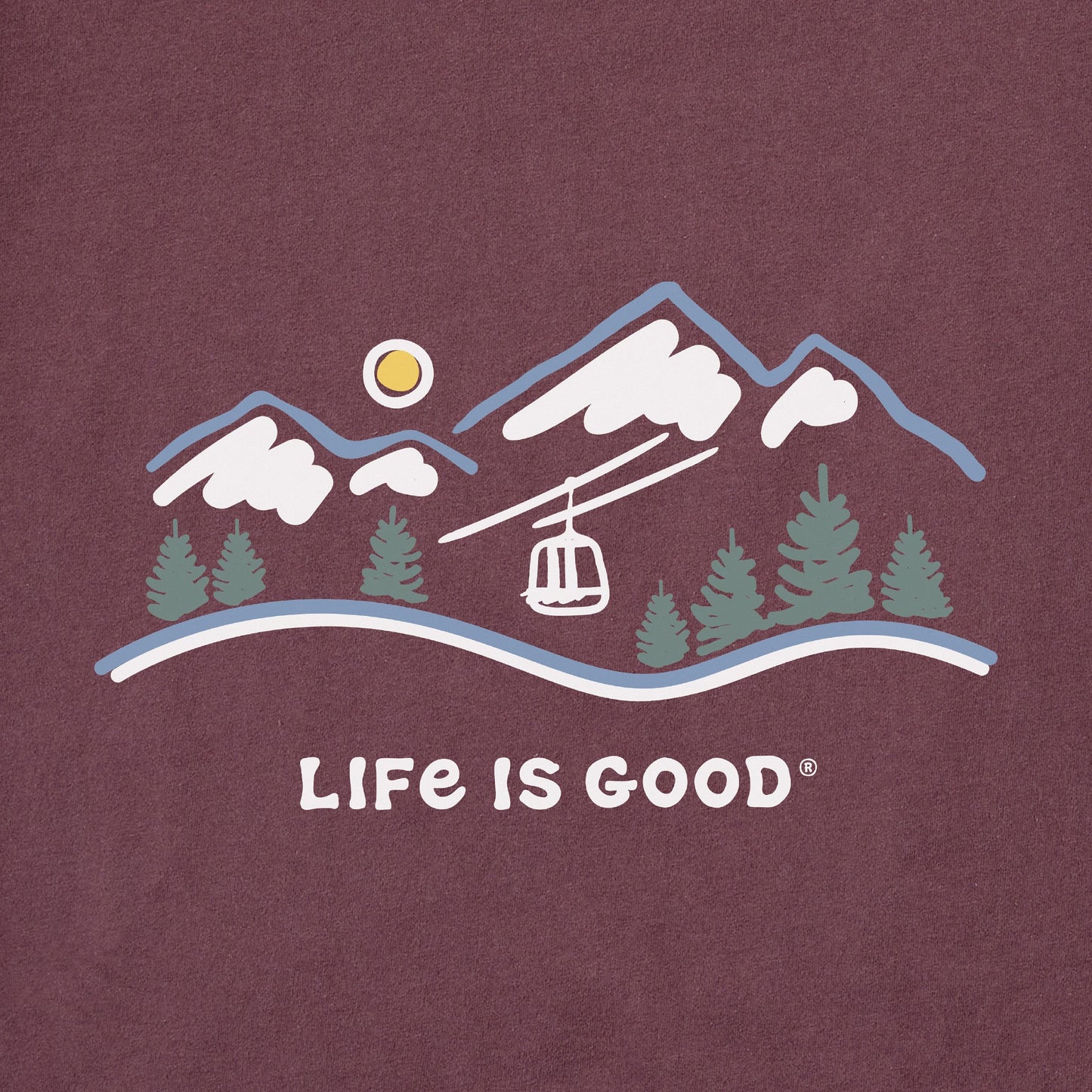 Men's Ski Lift Vista Long Sleeve Crusher Tee