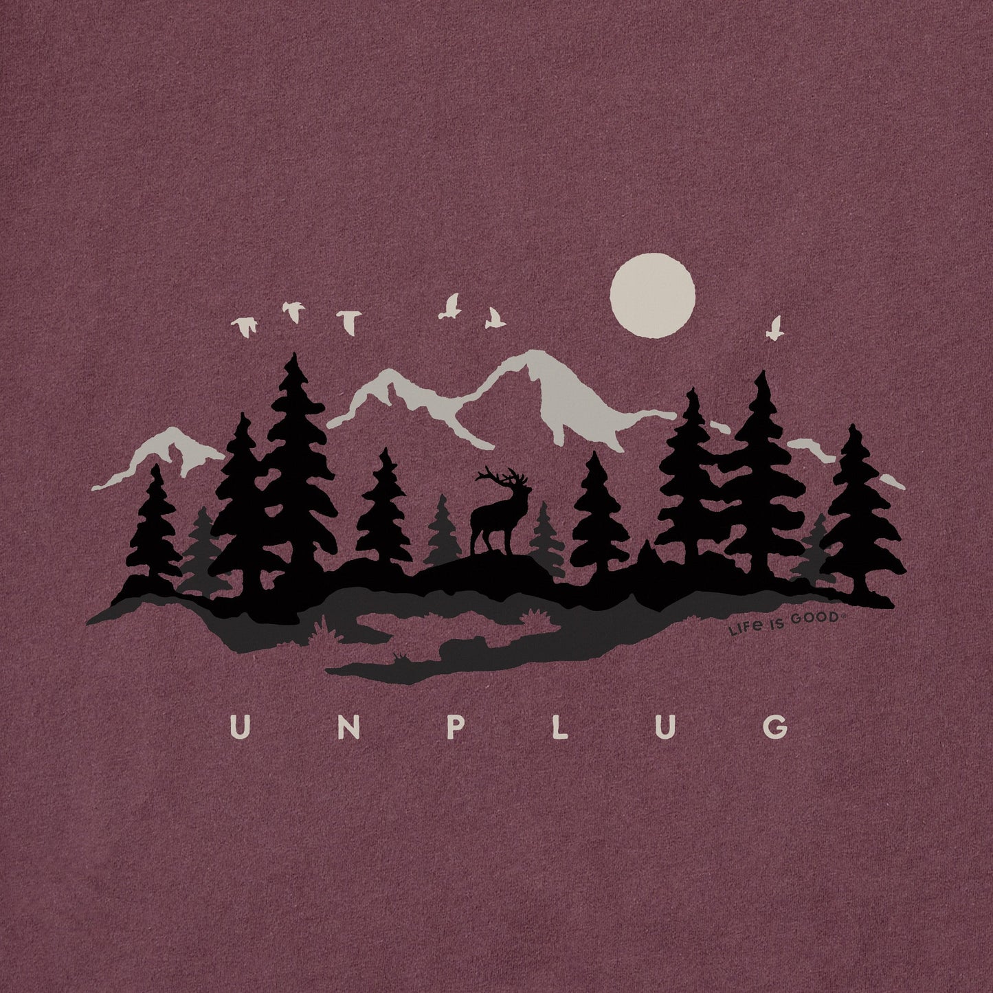 Men's Unplug in the Outdoors Long Sleeve Crusher Tee