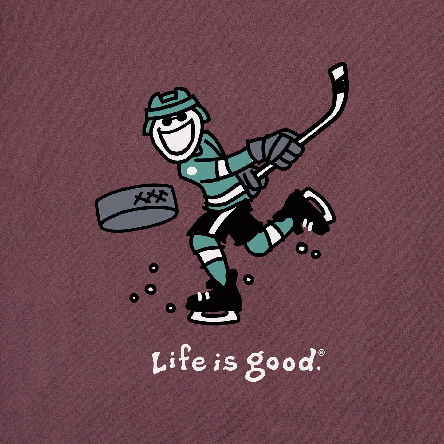 Men's Jake Slap Shot Long Sleeve Crusher Tee