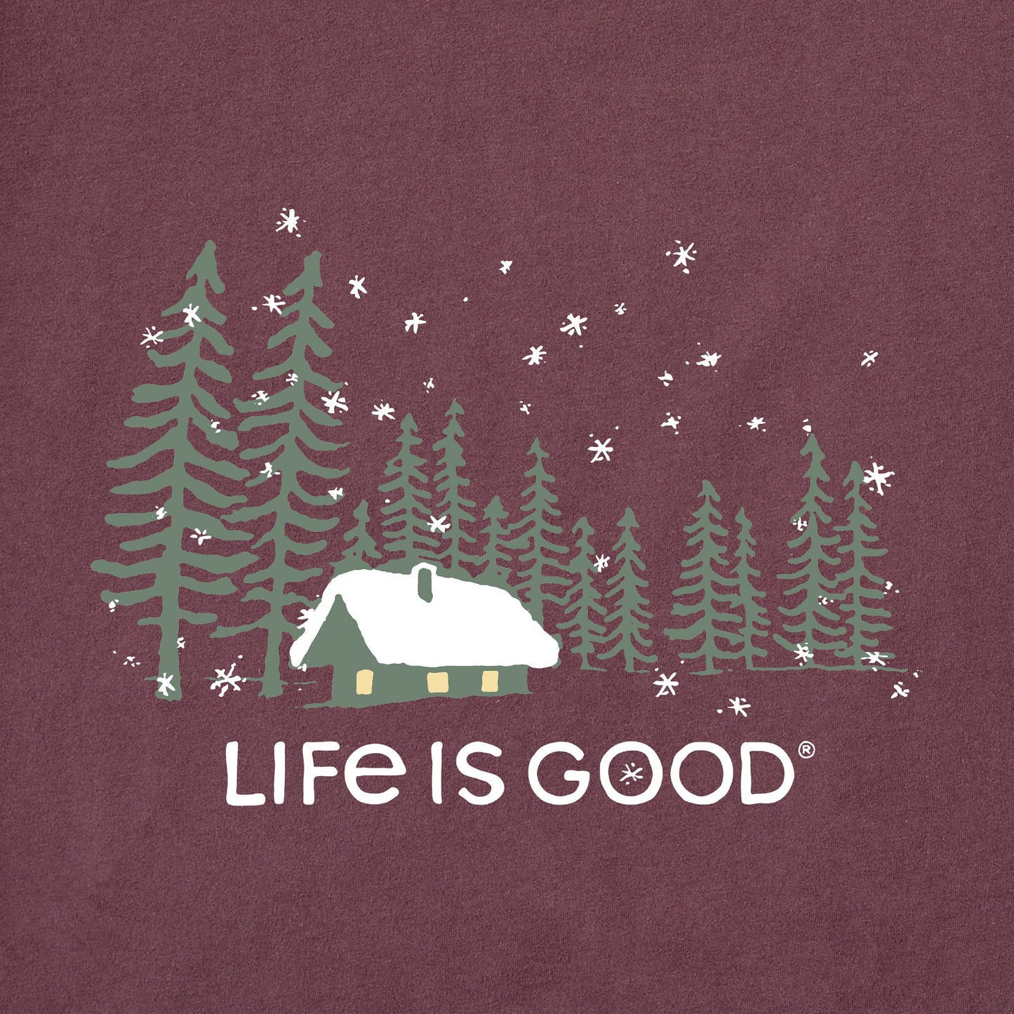 Men's Snowy Evening Long Sleeve Tee