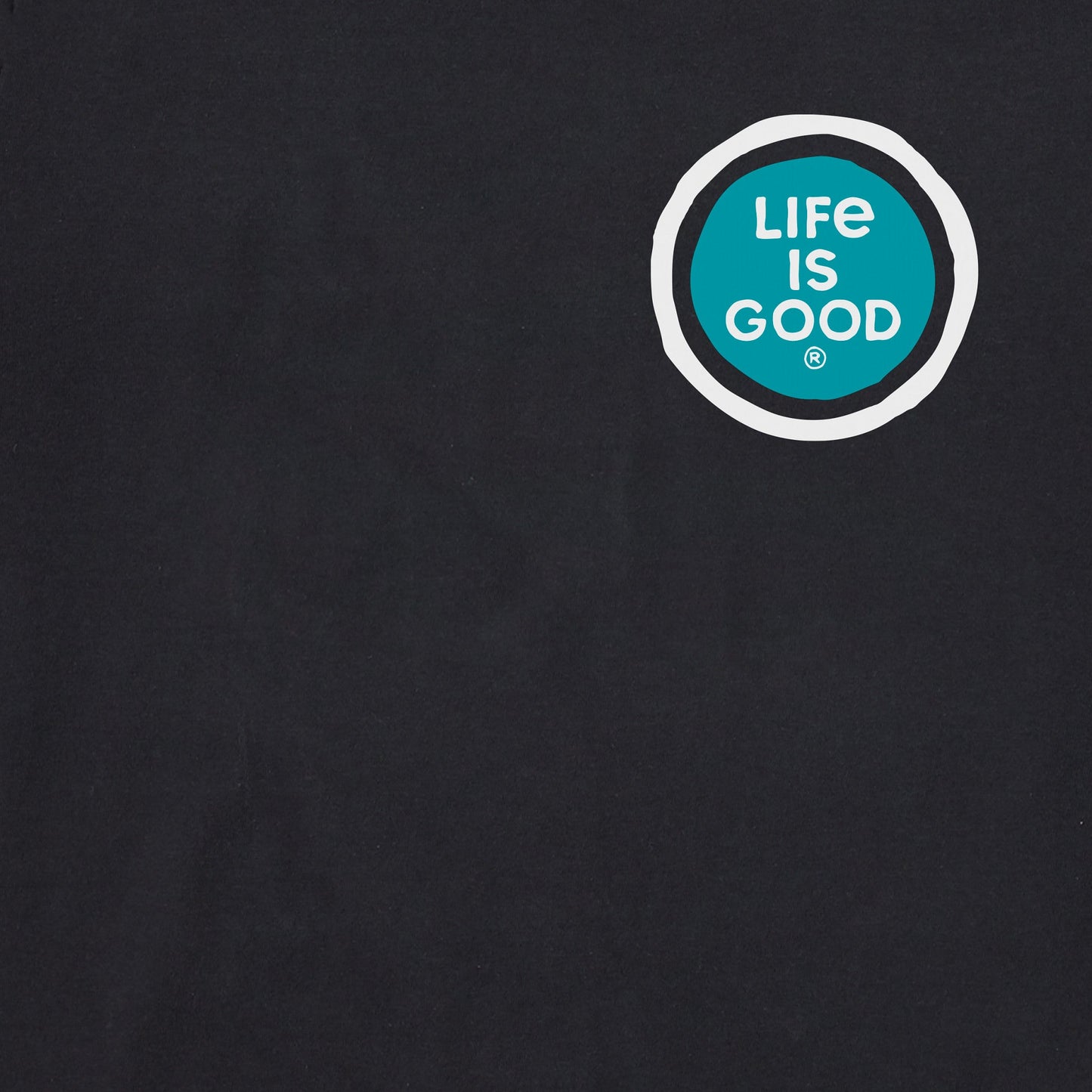 Men's Snowy Trees From Below Long Sleeve Crusher Tee