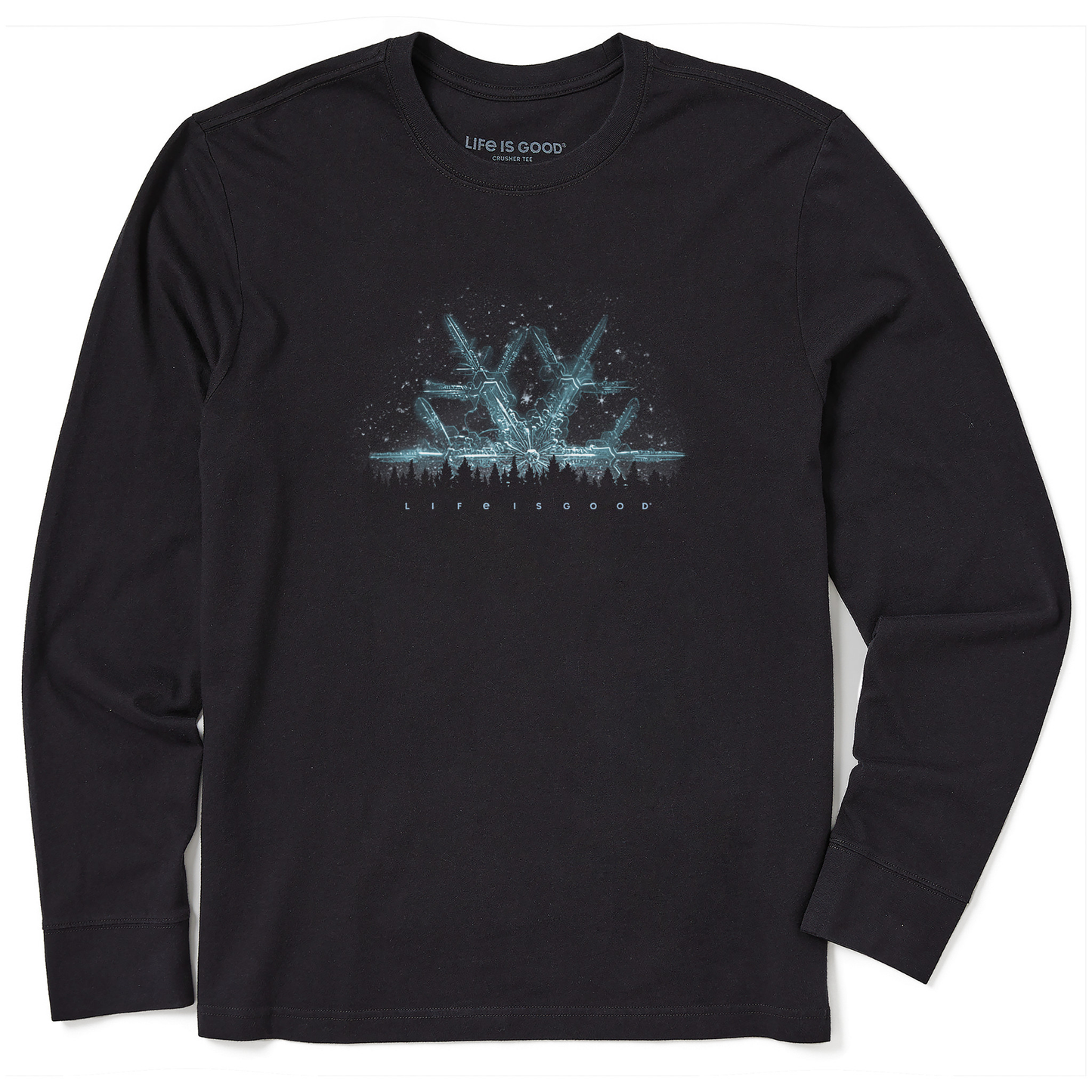Men's Snowflakescape Long Sleeve Crusher Tee