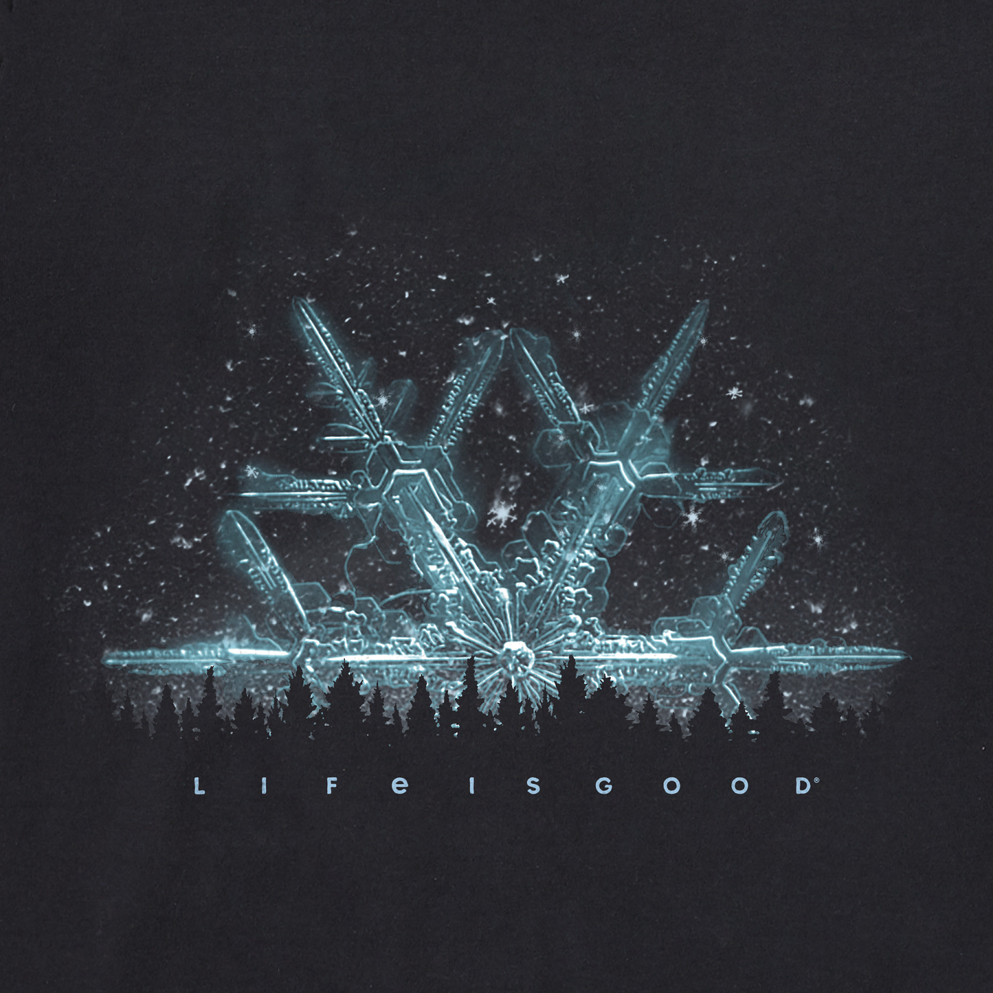 Men's Snowflakescape Long Sleeve Crusher Tee