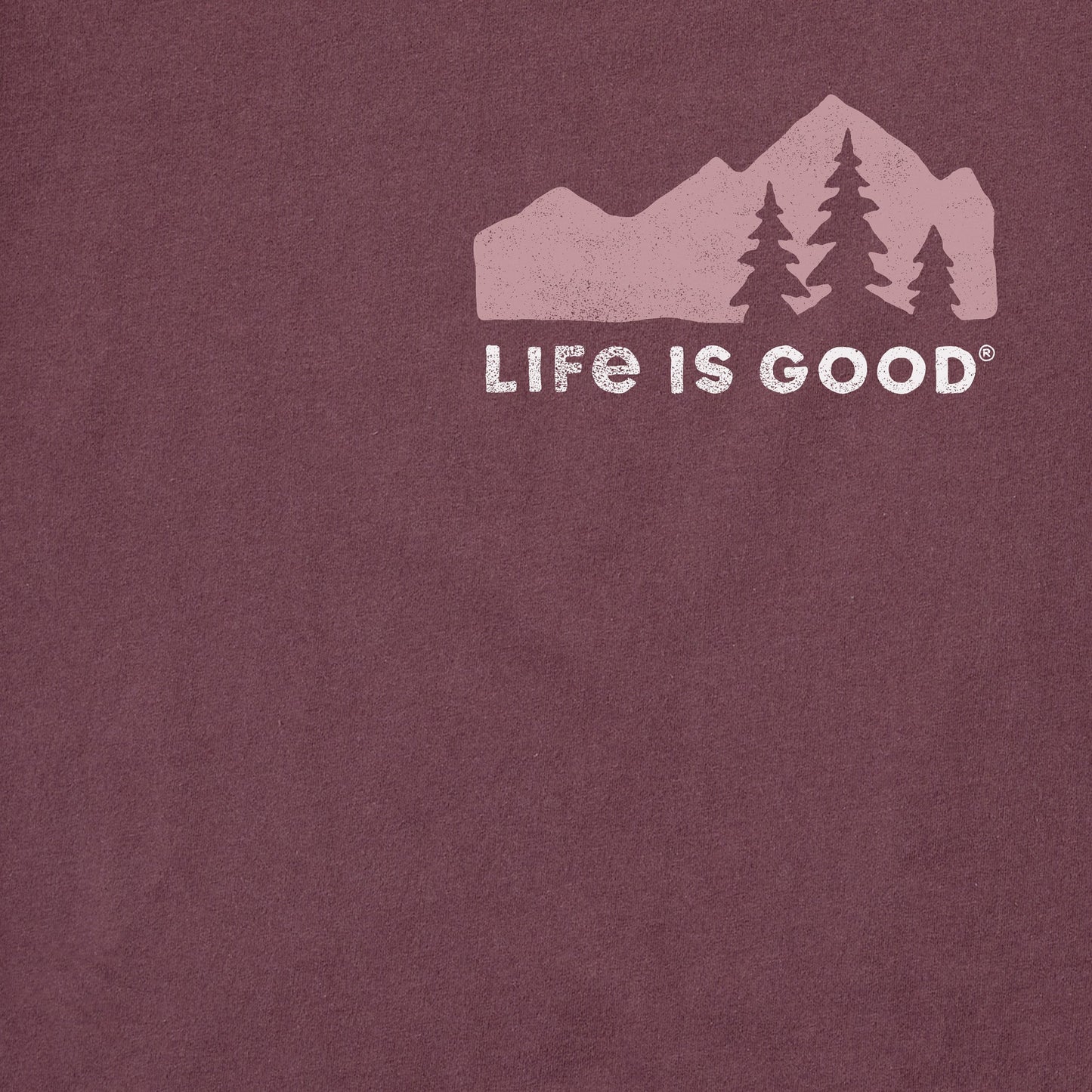 Men's Mountain Silhouette Long Sleeve Crusher Tee