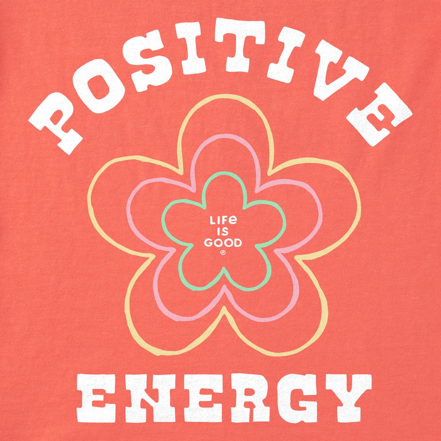 Women's Positive Energy Nesting Flowers Short Sleeve Crusher Tee