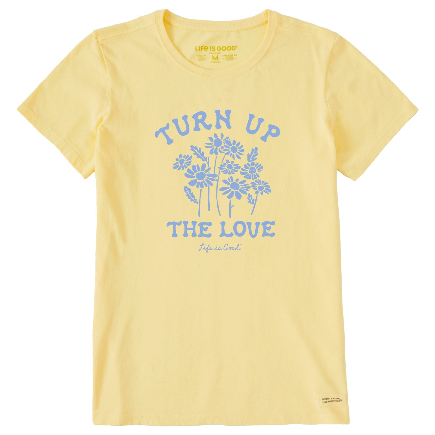 Women's Turn up the Love Wildflowers Short Sleeve Tee