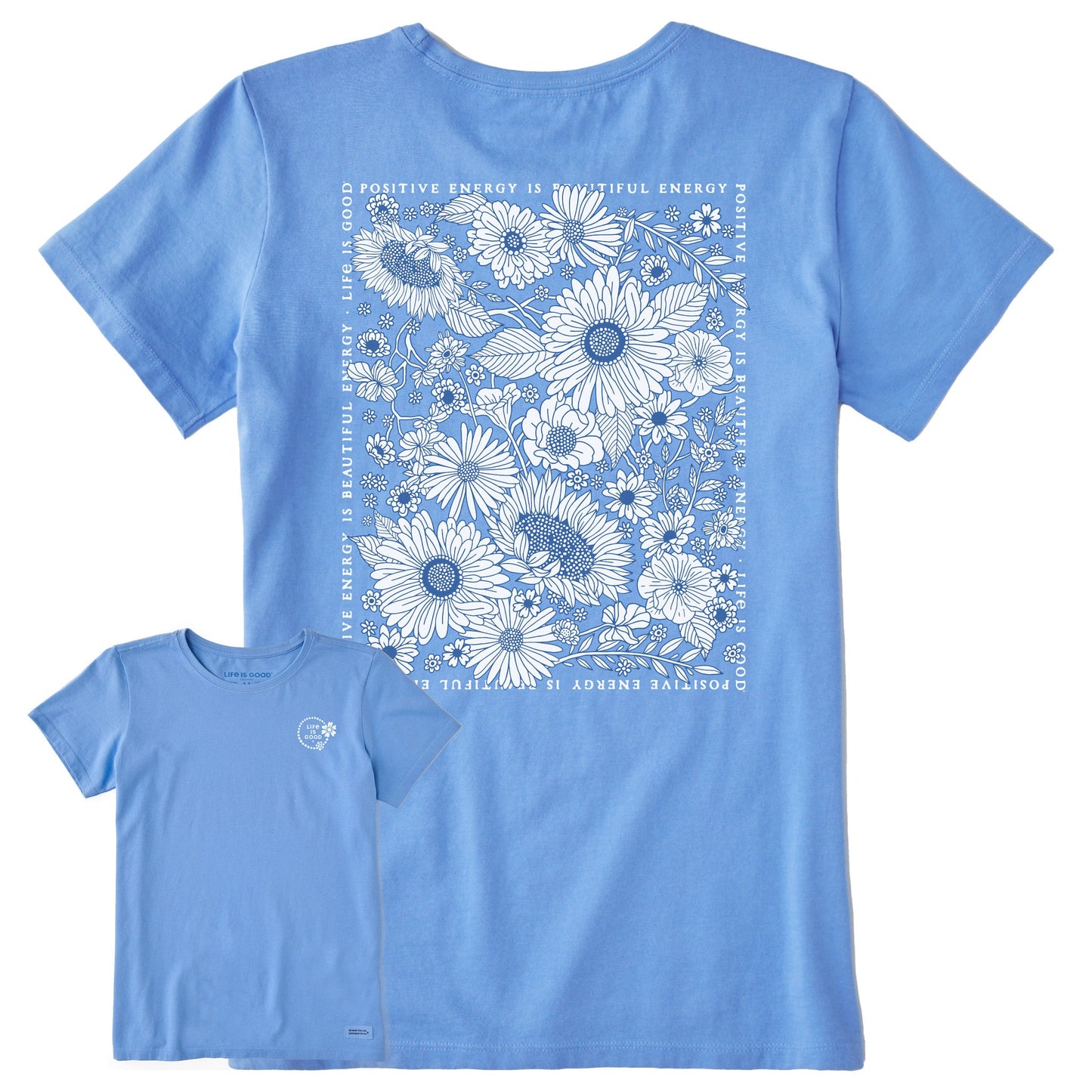 Women's Beautiful Energy Wildflowers Short Sleeve Tee