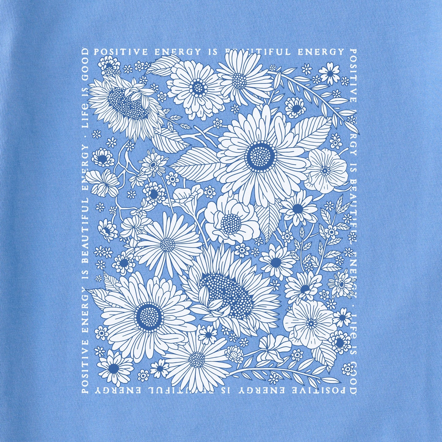 Women's Beautiful Energy Wildflowers Short Sleeve Tee