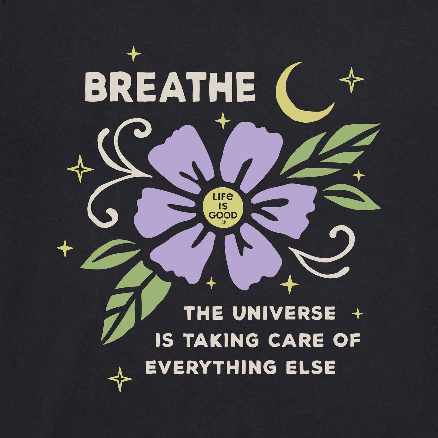 Women's Breathe Universe Flower Short Sleeve Tee
