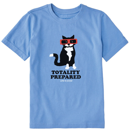 Kids Totality Prepared Solar Cat Short Sleeve Crusher Tee