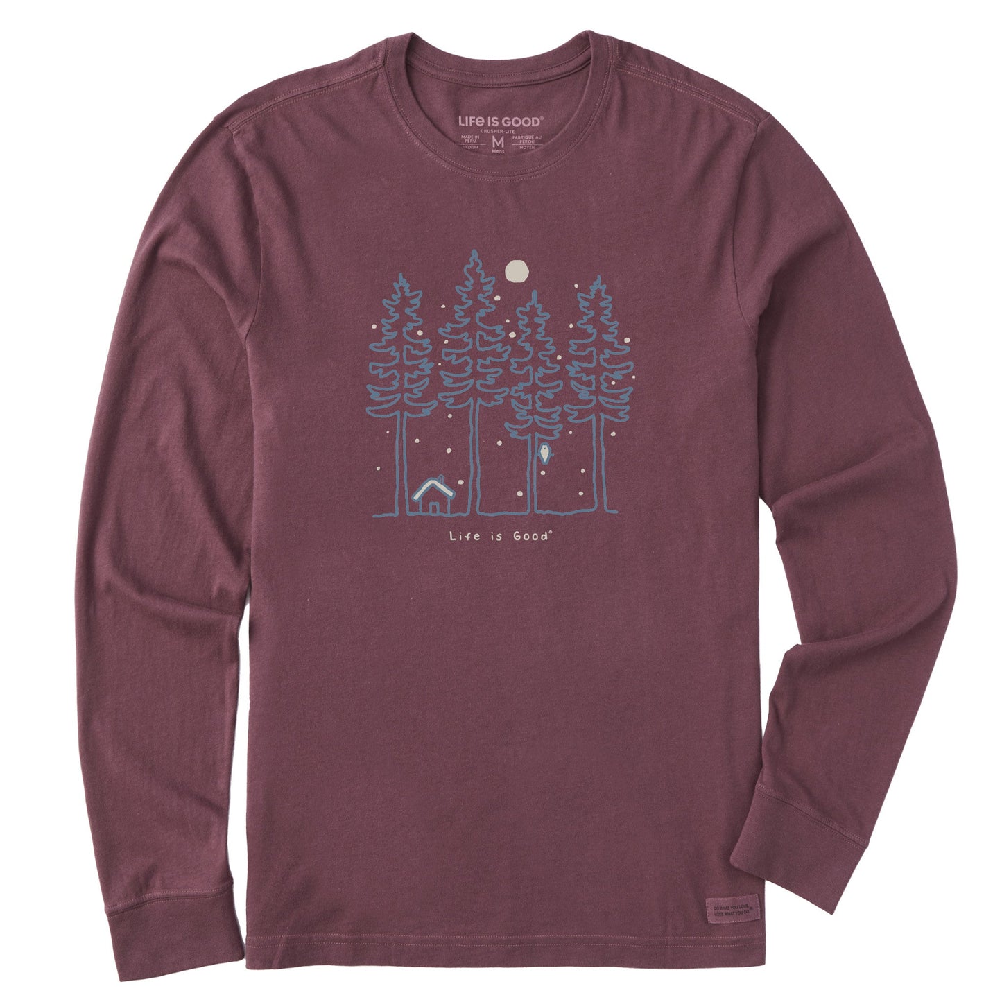 Men's Snowy Woods Long Sleeve Crusher Tee