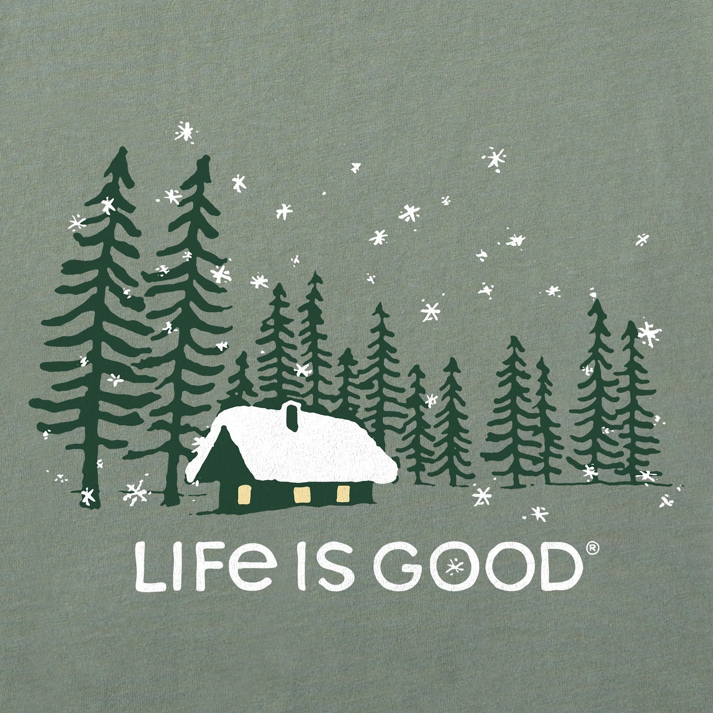 Women's Snowy Evening Long Sleeve Crusher Vee