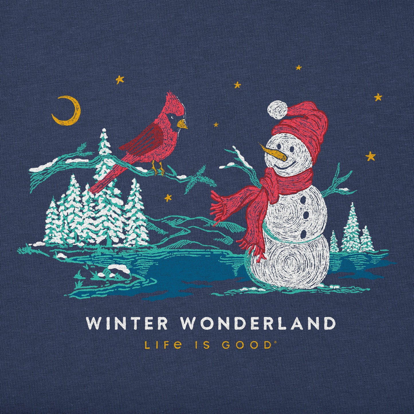 Women's Winter Wonderland Long Sleeve Crusher Vee