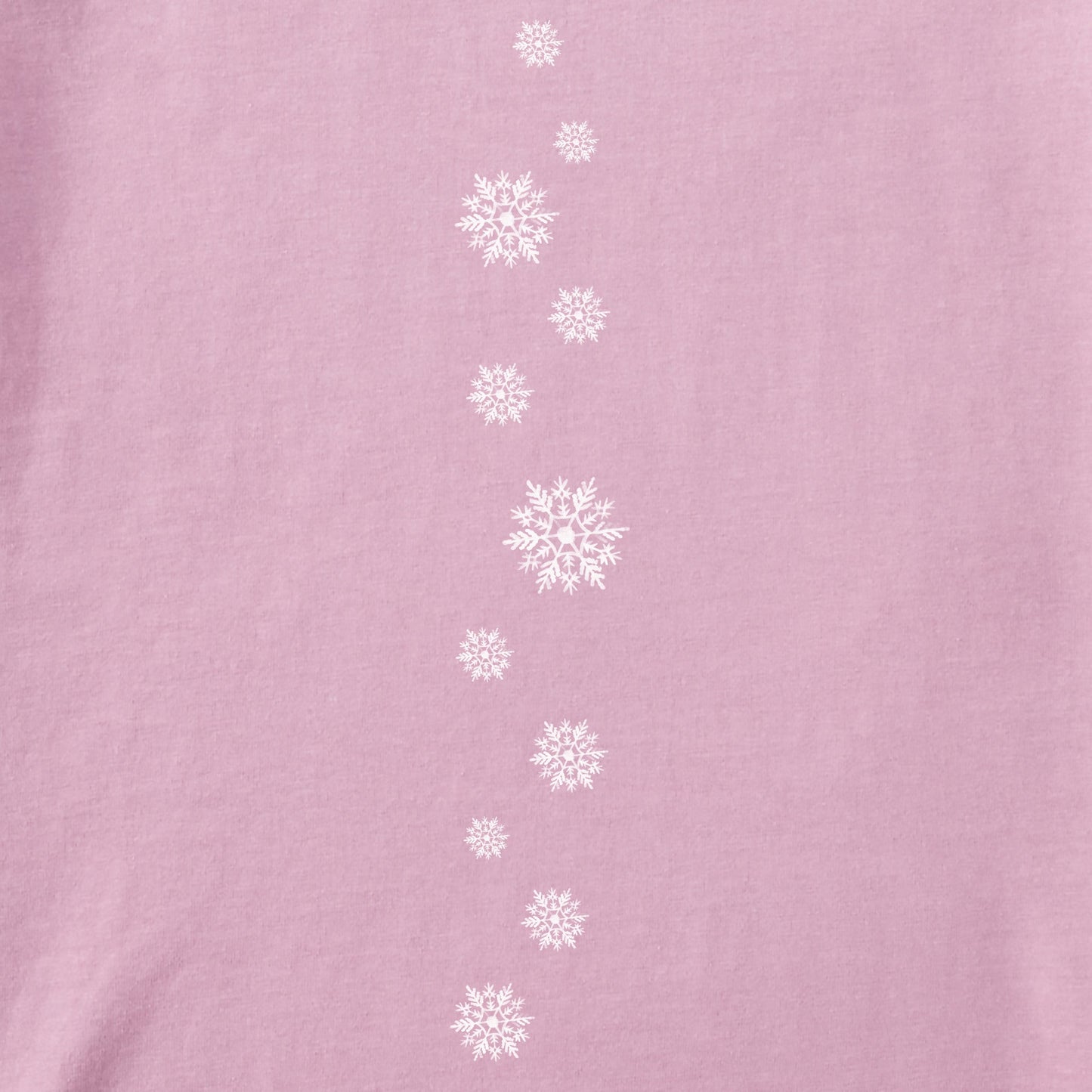 Women's Watercolor Snowflake Long Sleeve Crusher Tee