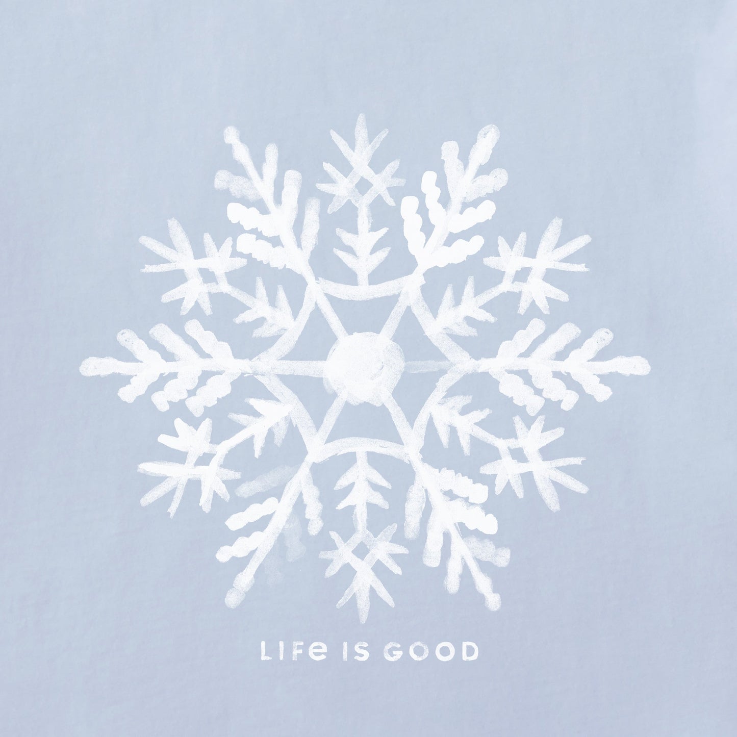 Women's Watercolor Snowflake Long Sleeve Crusher Tee