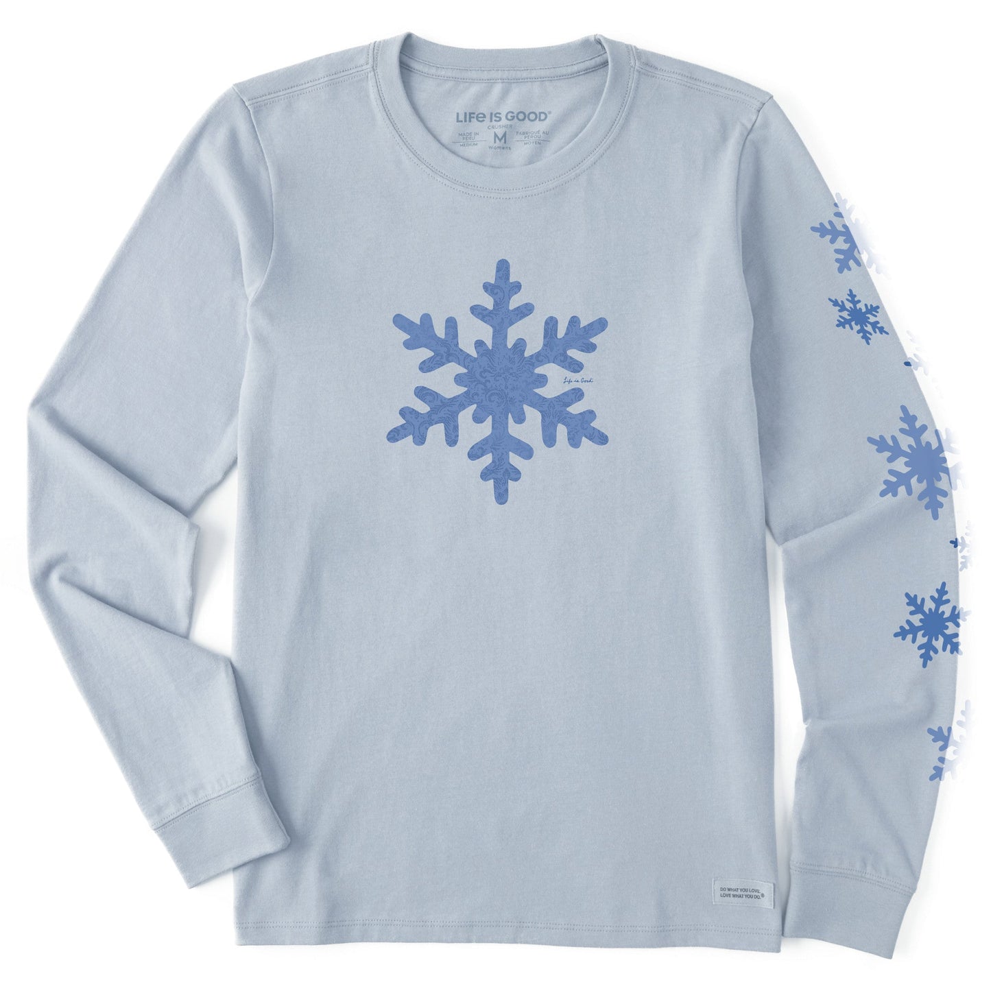 Women's Baroque Snowflake Long Sleeve Crusher Tee
