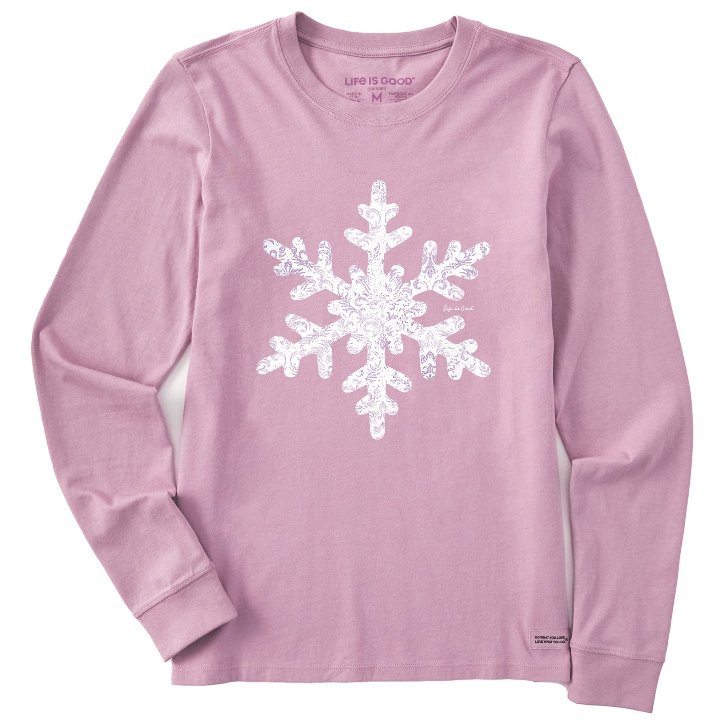 Women's Baroque Snowflake Long Sleeve Crusher Tee
