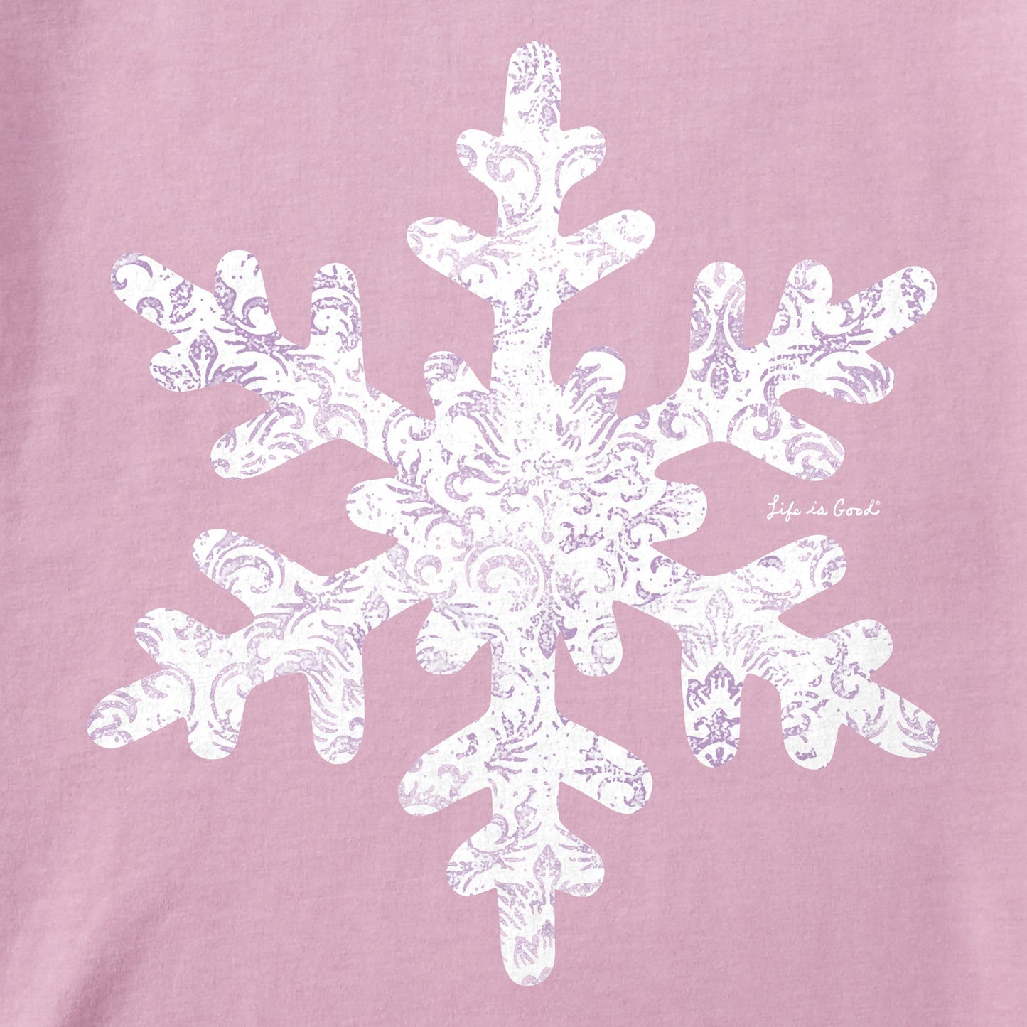 Women's Baroque Snowflake Long Sleeve Crusher Tee