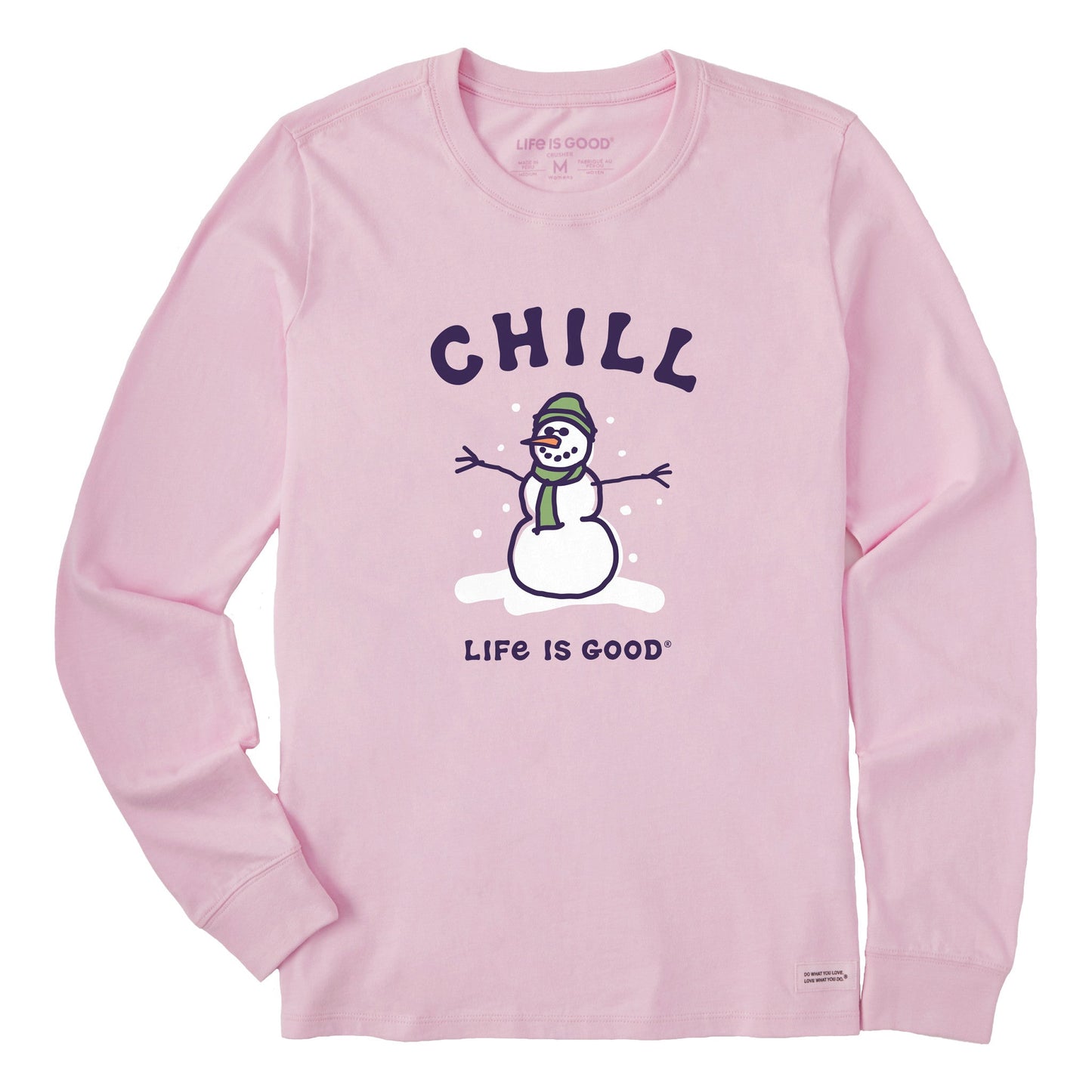 Women's Chill Snowman Long Sleeve Crusher Tee