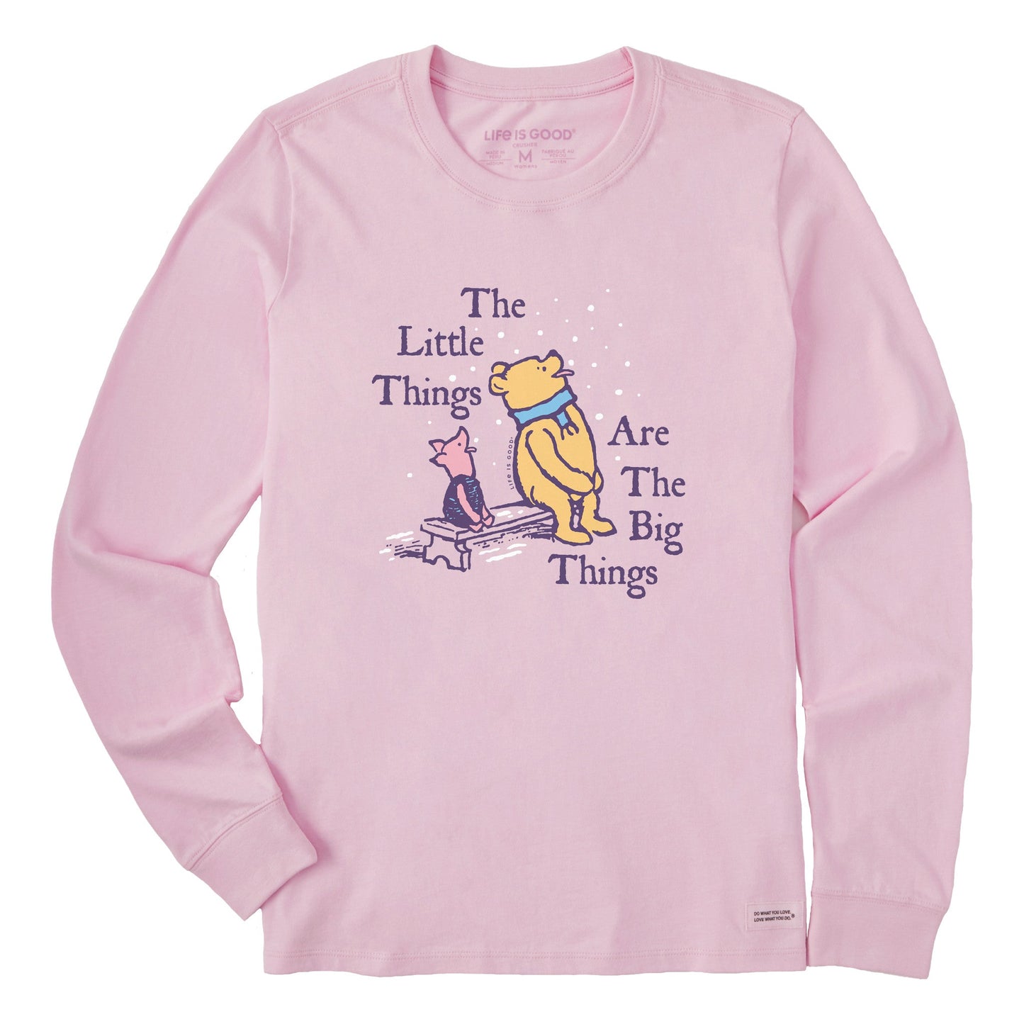 Women's Winnie Little Things are the Big Things Long Sleeve Crusher Tee
