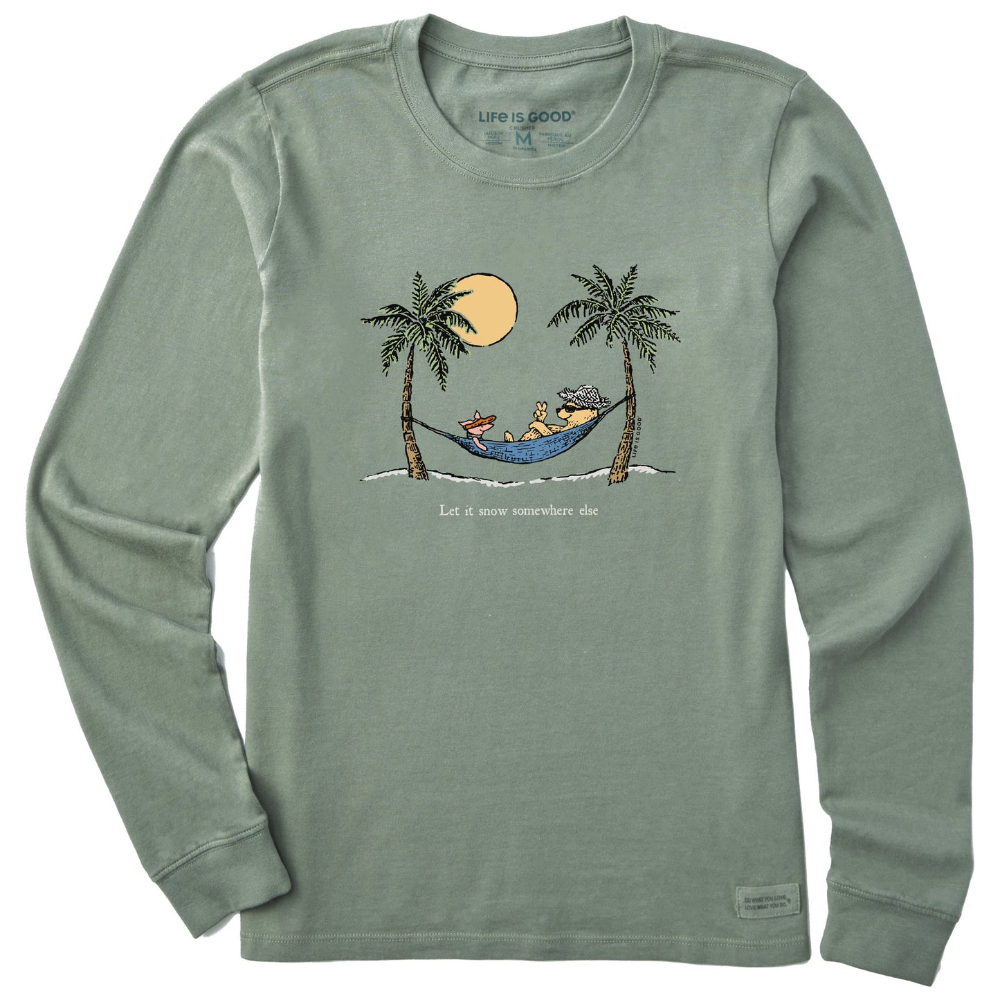 Women's Winnie Hammock Let it Snow Somewhere Else Long Sleeve Crusher Tee