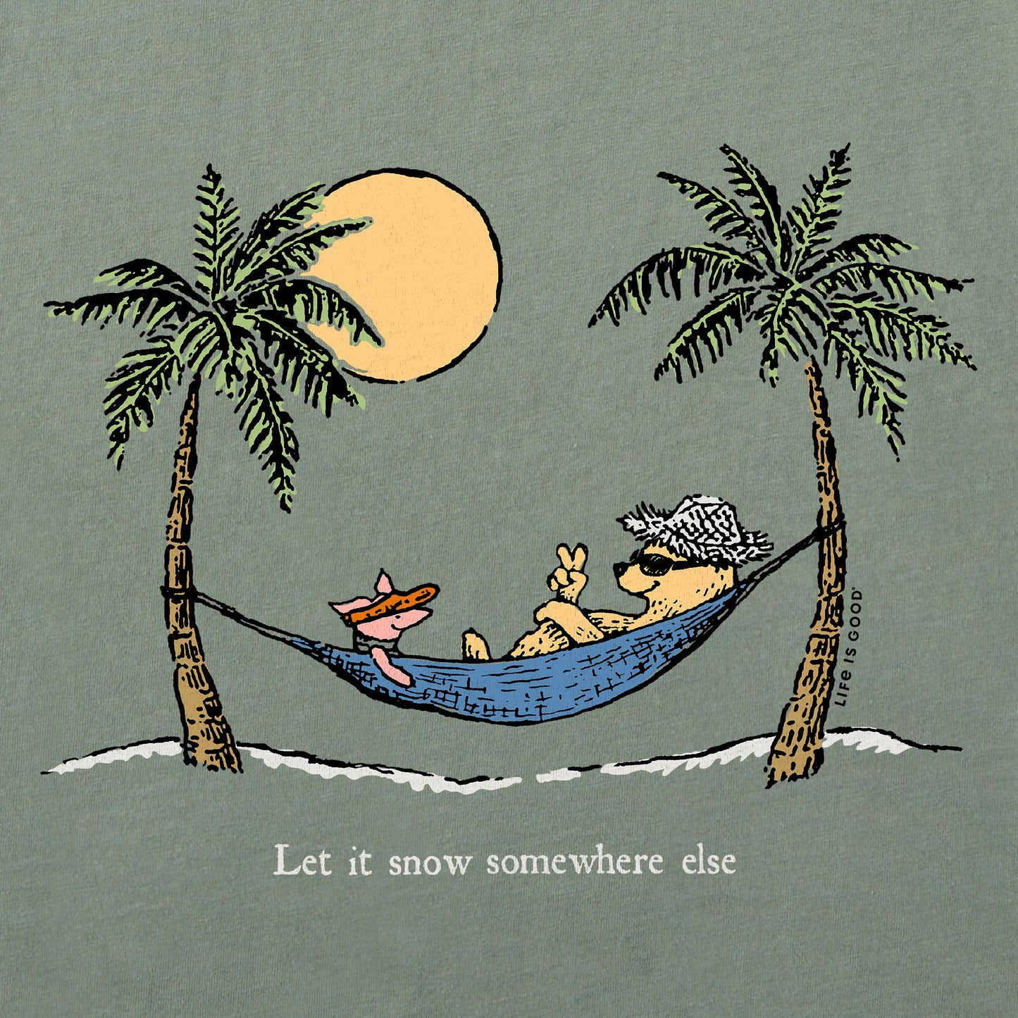 Women's Winnie Hammock Let it Snow Somewhere Else Long Sleeve Crusher Tee