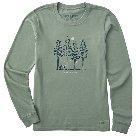 Women's Snowy Woods Long Sleeve Crusher Tee
