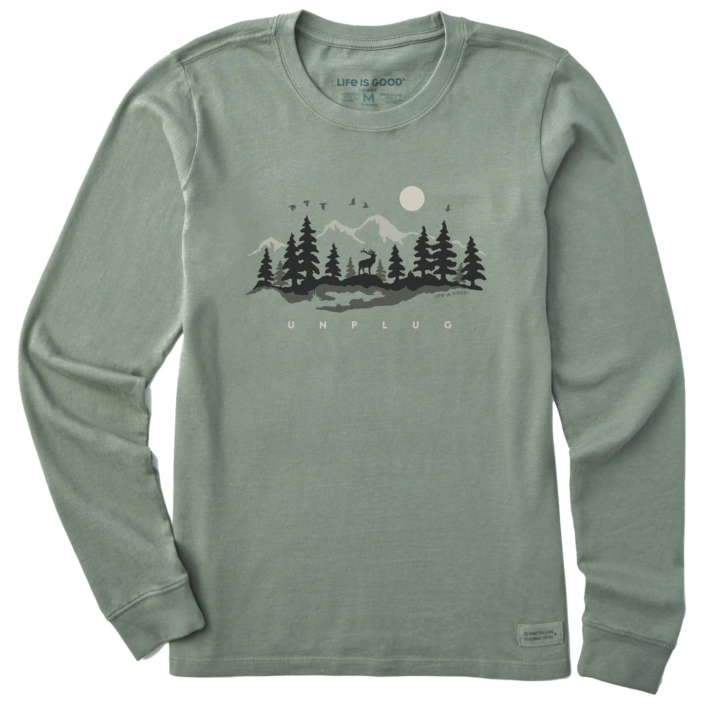 Women's Unplug in the Outdoors Long Sleeve Crusher Tee