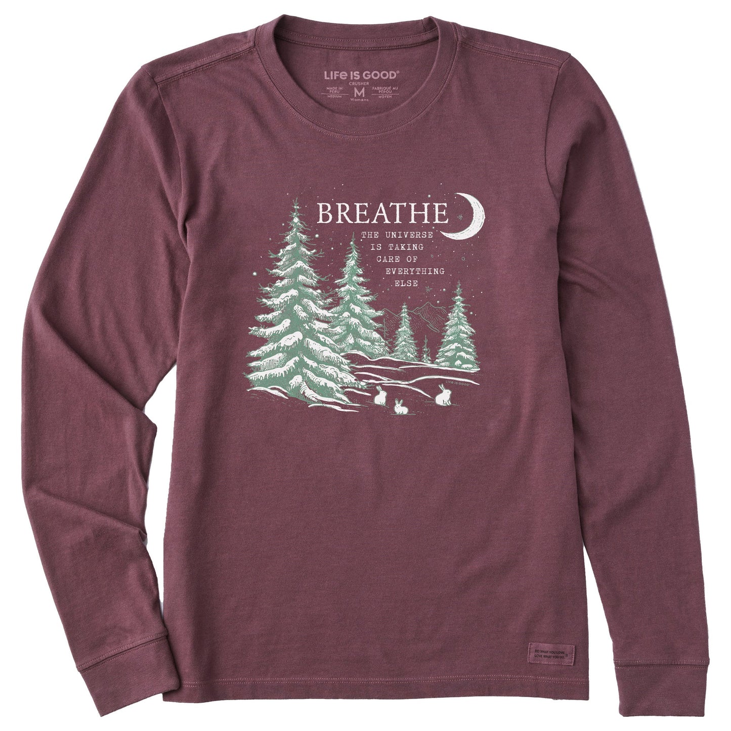 Women's Breathe Universe Pines Long Sleeve Crusher Tee