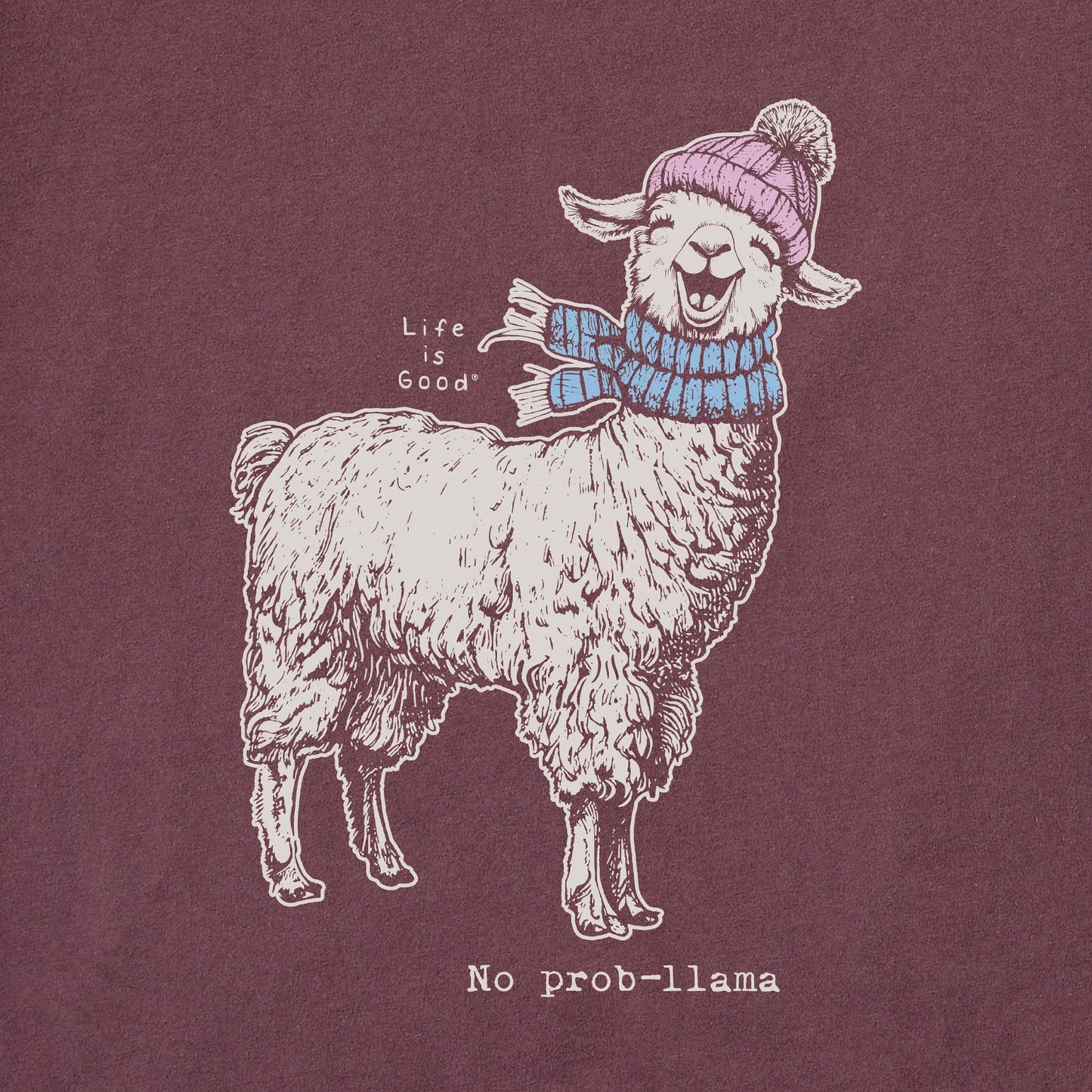 Women's No Prob-llama Long Sleeve Crusher Tee