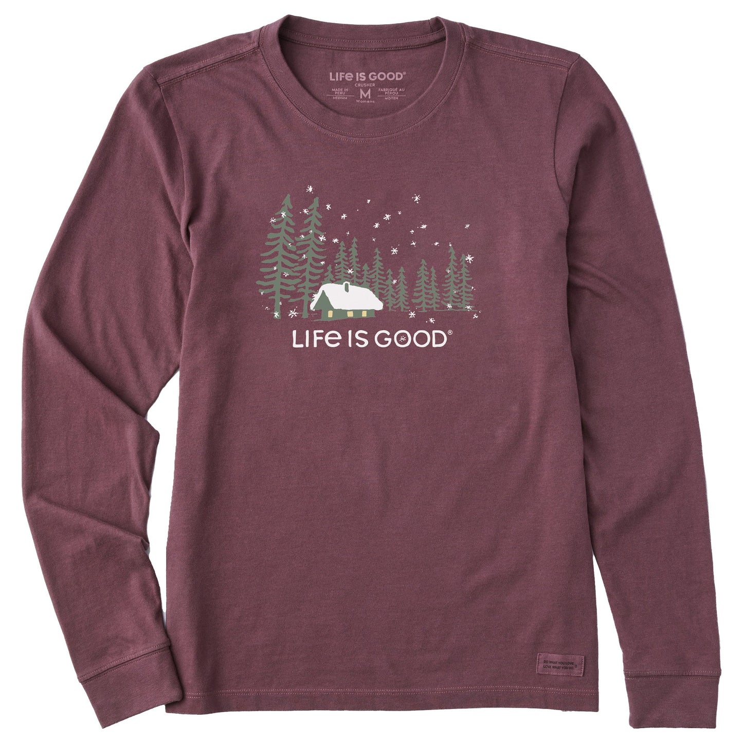 Women's Snowy Evening Long Sleeve Crusher Tee