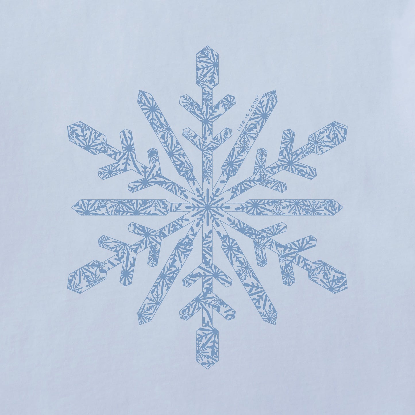 Women's Contrast Snowflake Long Sleeve Crusher Tee