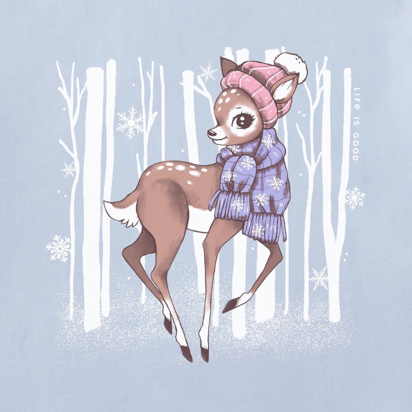 Women's Cozy Fawn Long Sleeve Crusher Tee