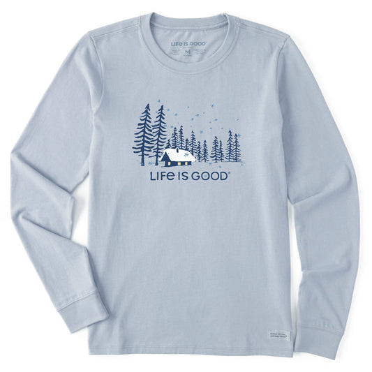 Women's Snowy Evening Long Sleeve Crusher Tee