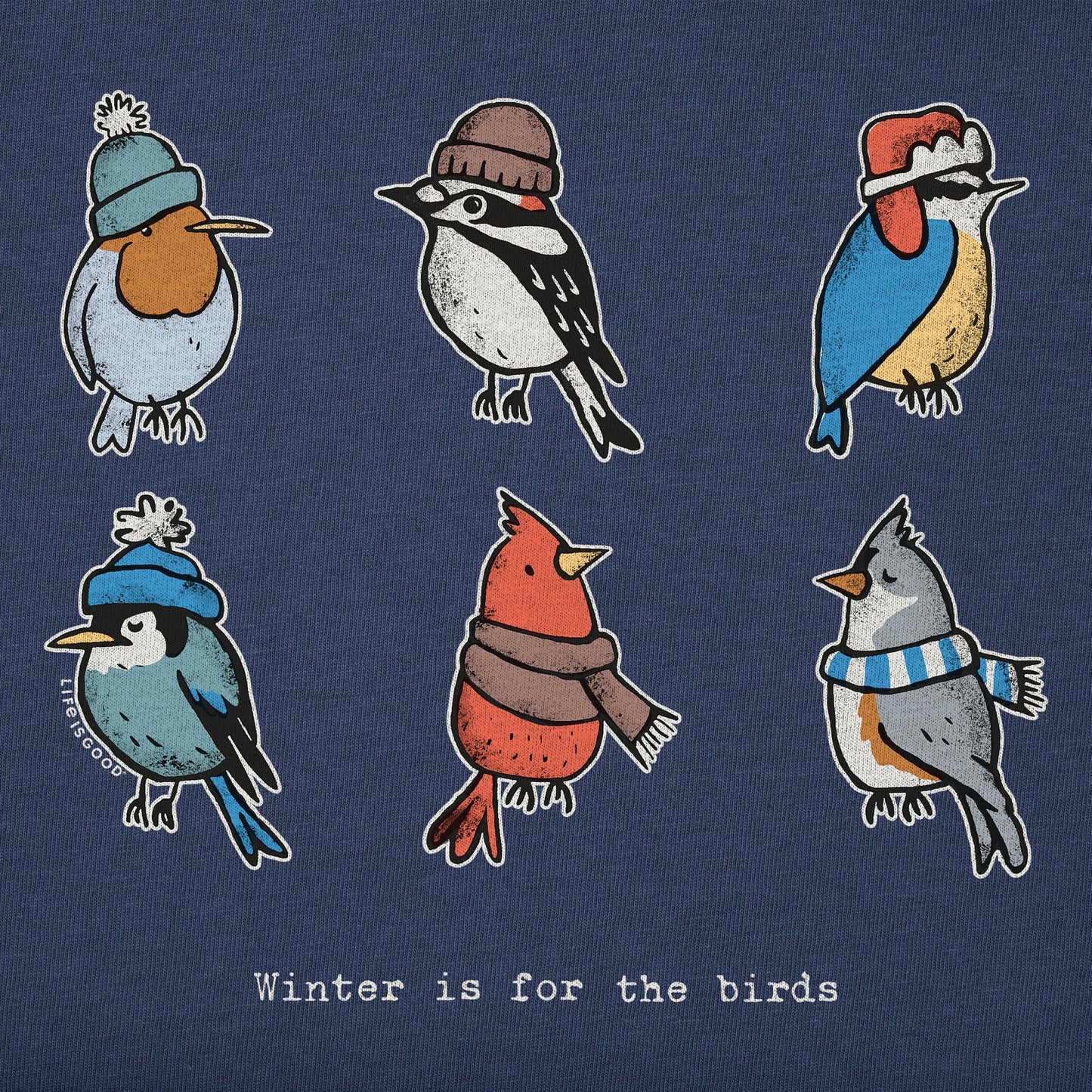 Women's Winter is for the Birds Grid Long Sleeve Crusher Tee