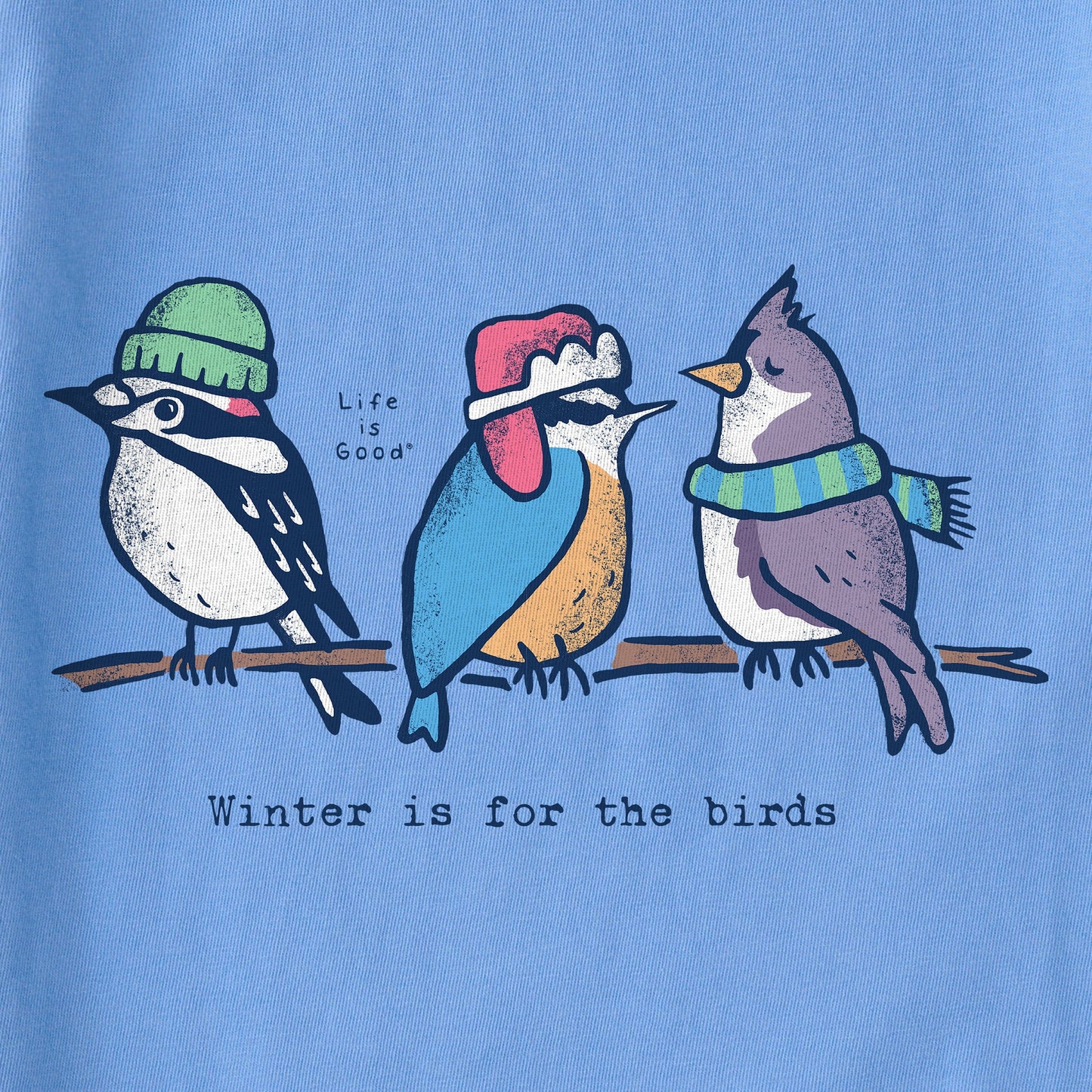 Women's Birds Winter is for the Birds Long Sleeve Crusher Tee