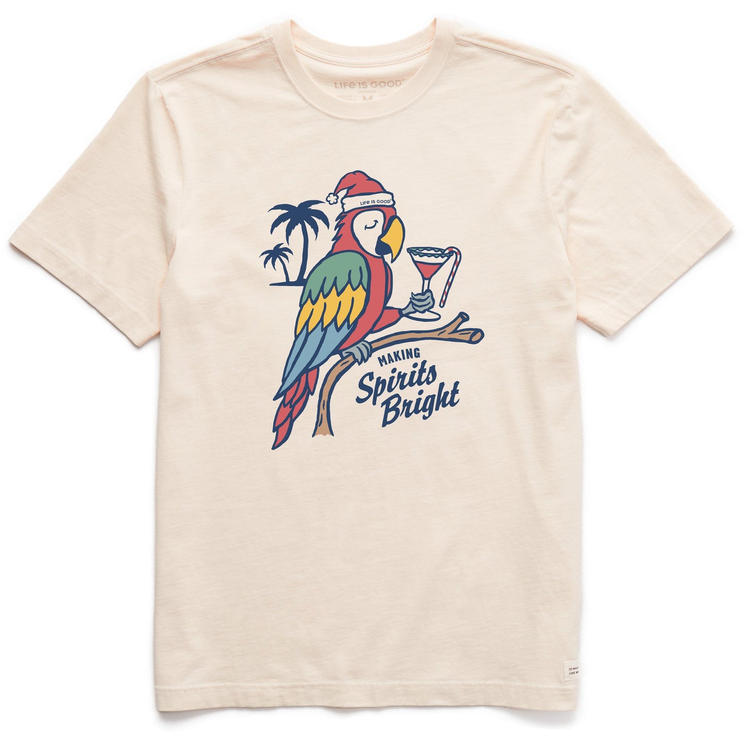 Men's Holiday Parrot Short Sleeve Crusher Tee