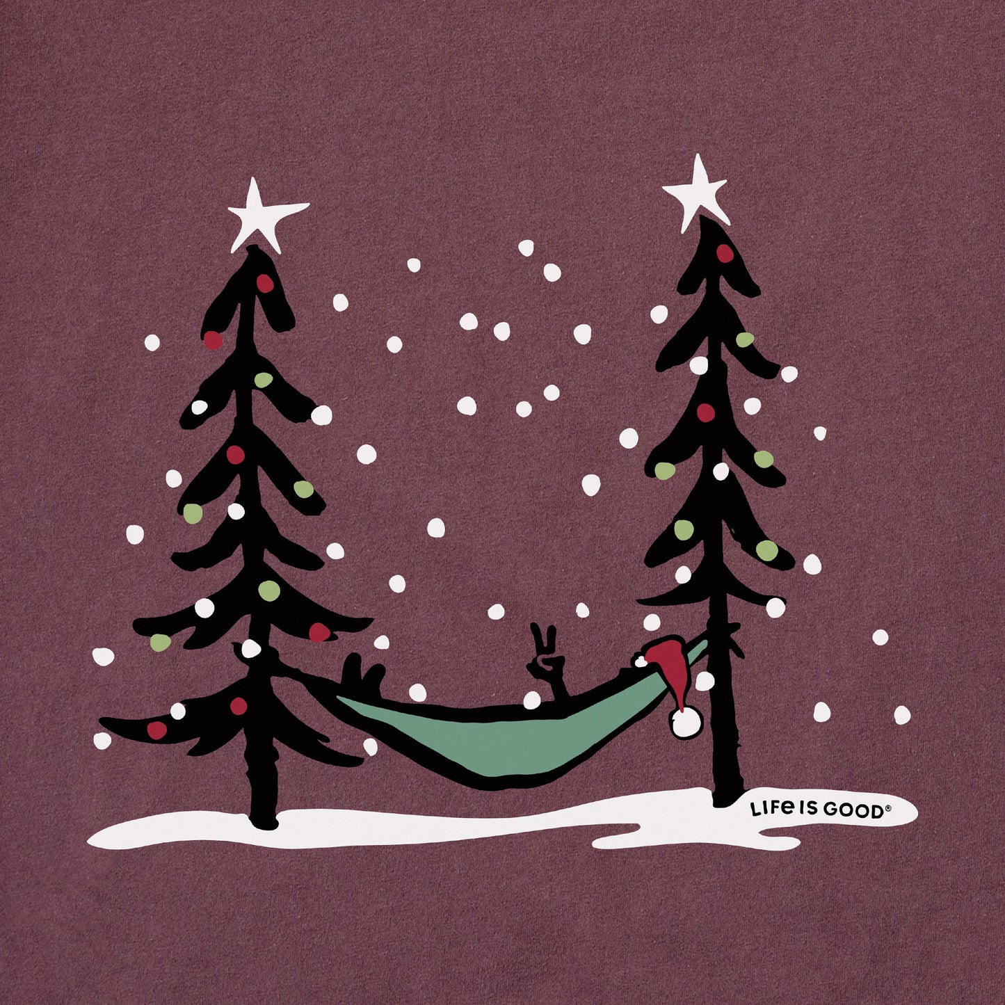 Men's Peace Out Snow Hammock Short Sleeve Crusher Tee