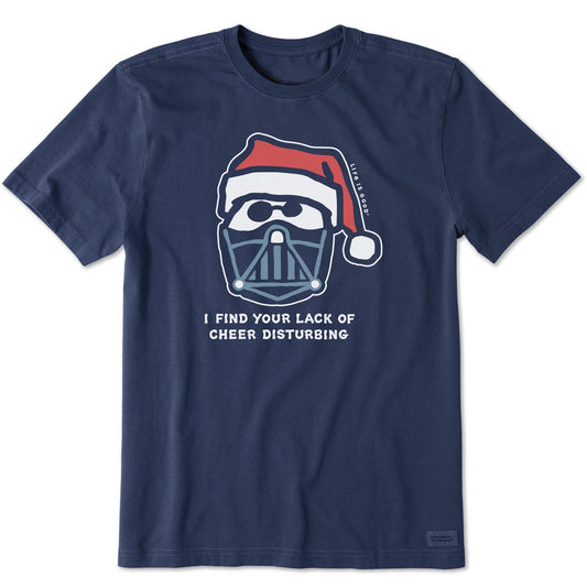 Men's Santa's Dark Side Short Sleeve Crusher Tee