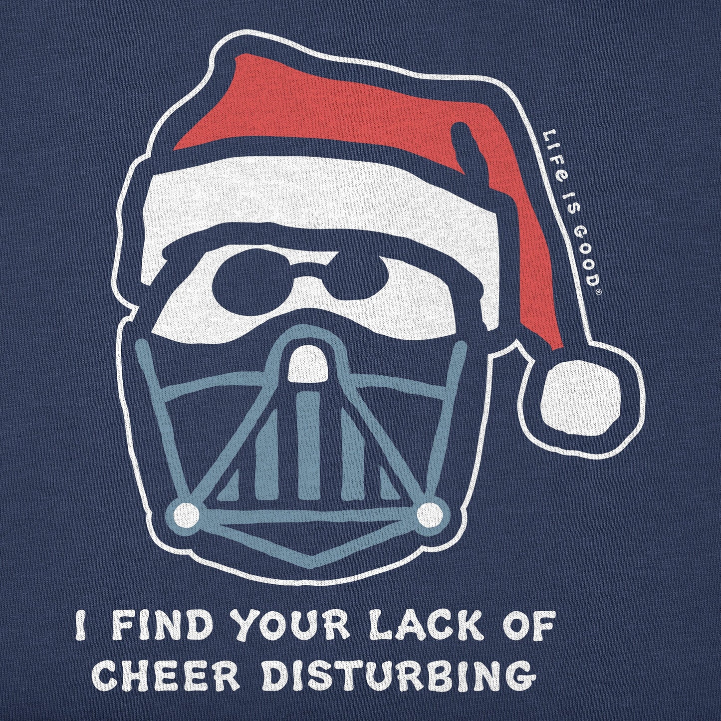 Men's Santa's Dark Side Short Sleeve Crusher Tee