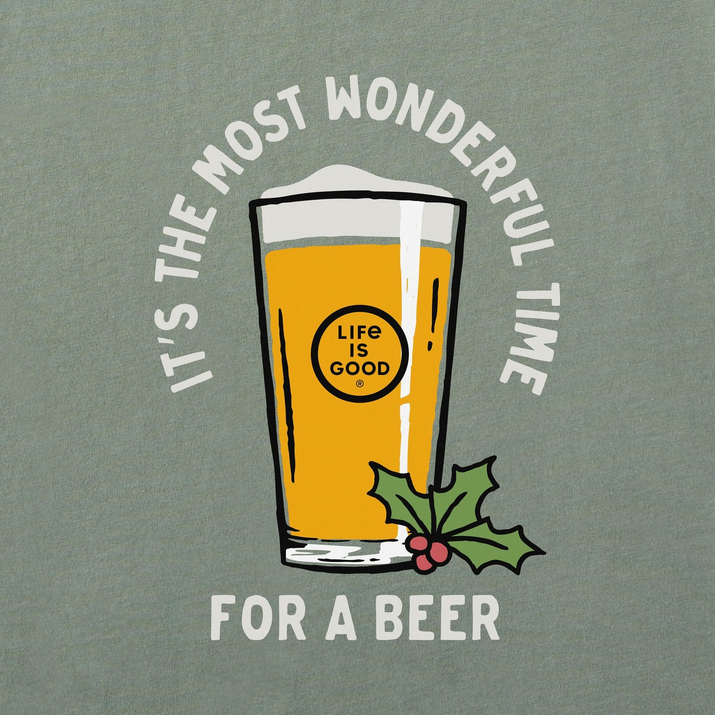 Men's Time for a Beer Long Sleeve Crusher Tee