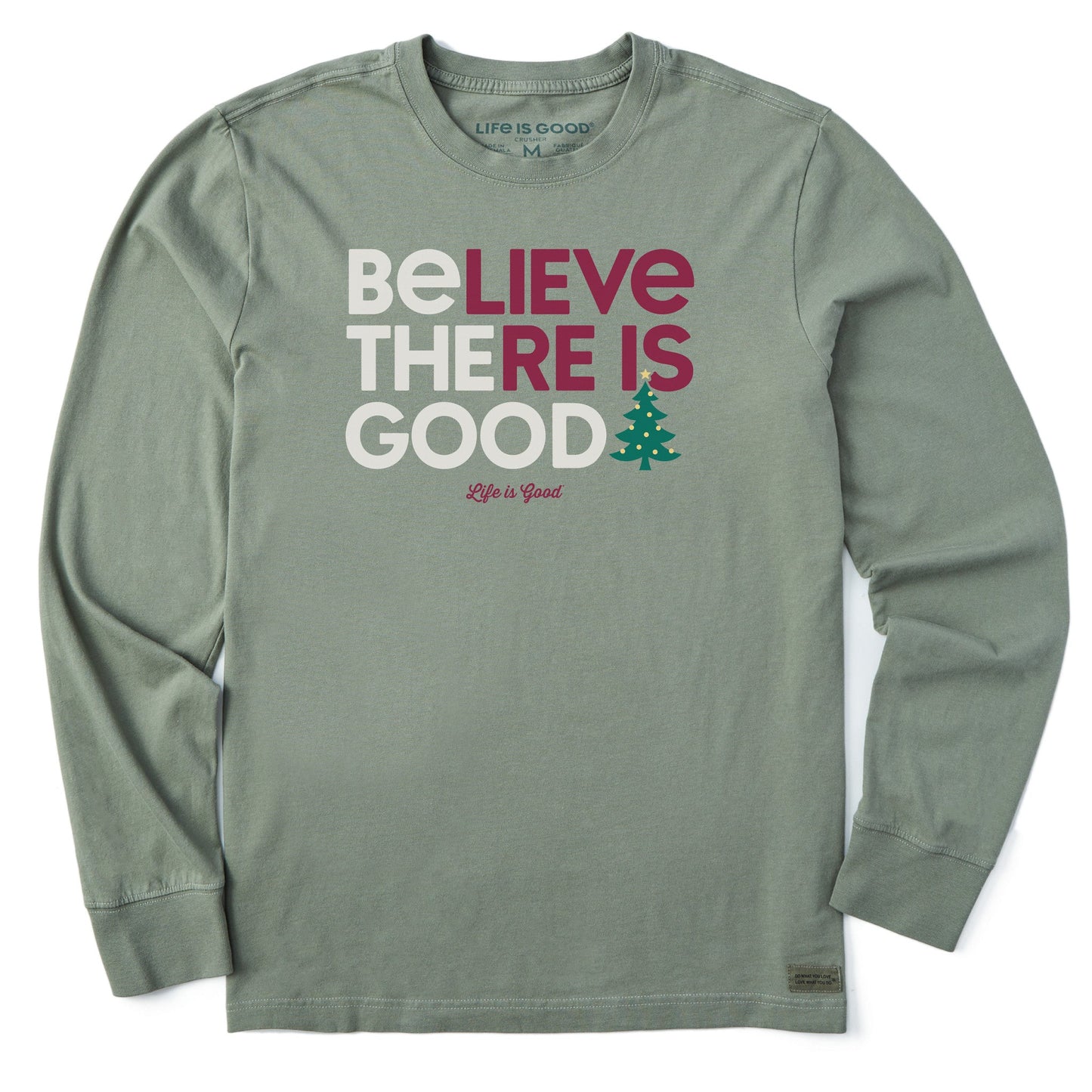 Men's Be the Good Tree Long Sleeve Crusher Tee